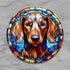 Dachshund Dapple Glass Suncatcher Worktop Saver
